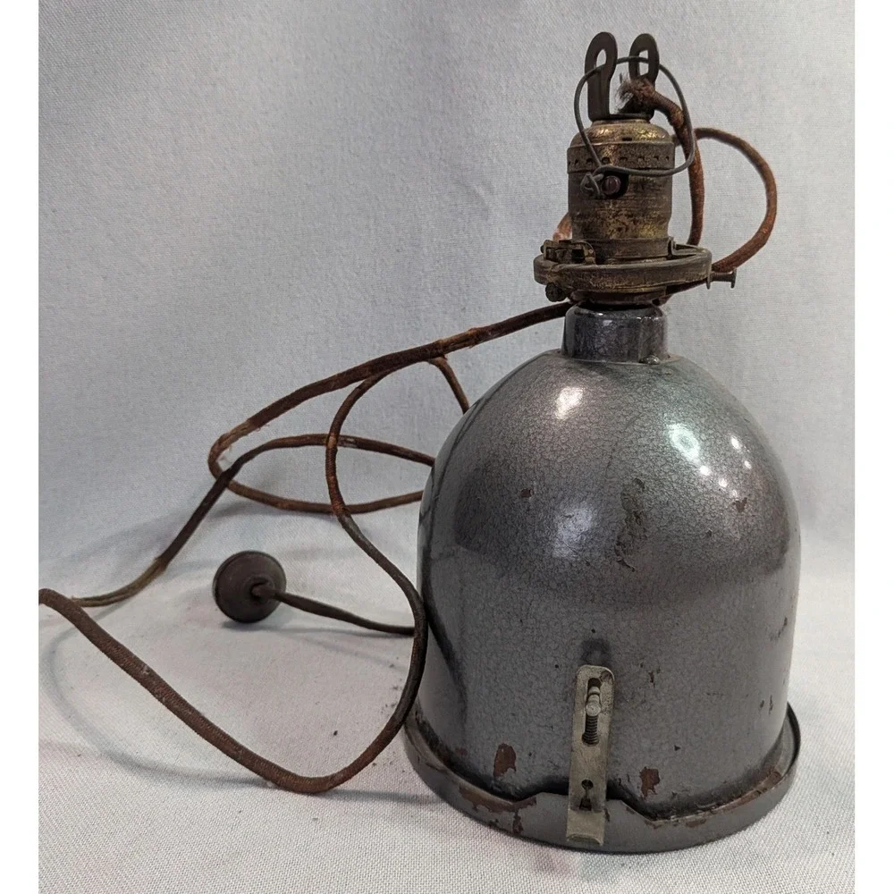 Kodak Wratten Series 0C Darkroom Safelight Vintage Gray Industrial Lamp Fair